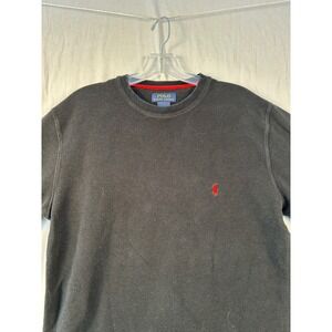 Polo Ralph Lauren Mens Waffle Knit Thermal Crewneck Long Sleeve Shirt L #2251